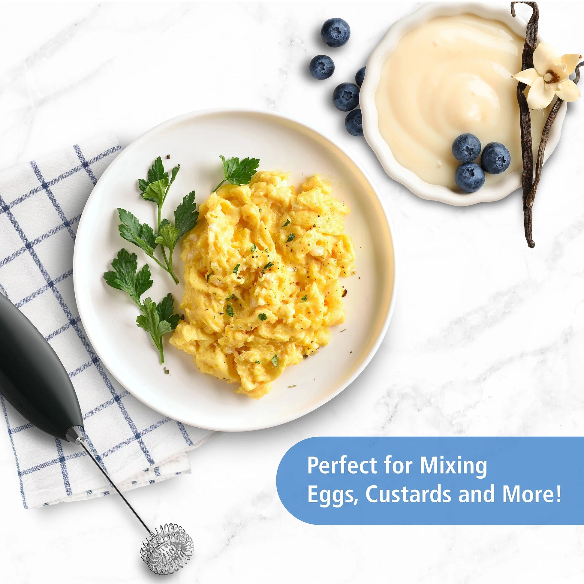 Milk Frother, Battery-Powered Handheld Milk Frother Wand